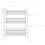 DuraTherm Curved Heated Towel Rail Chrome - 750 x 600mm 3
