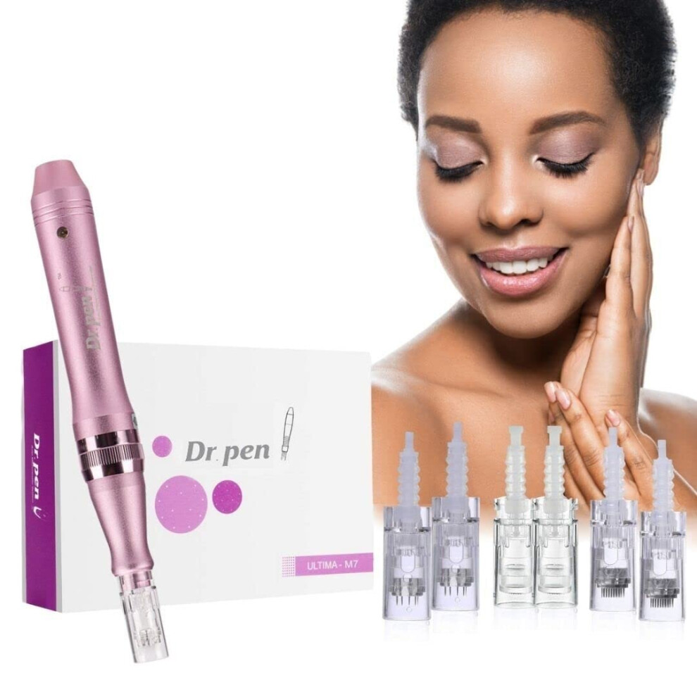 Dr. Pen Ultima M7 Electric Microneedling Pen Skincare System Dermapen 2pcs 12pins 5pcs 36pins 5pcs Round Nano Cartridges