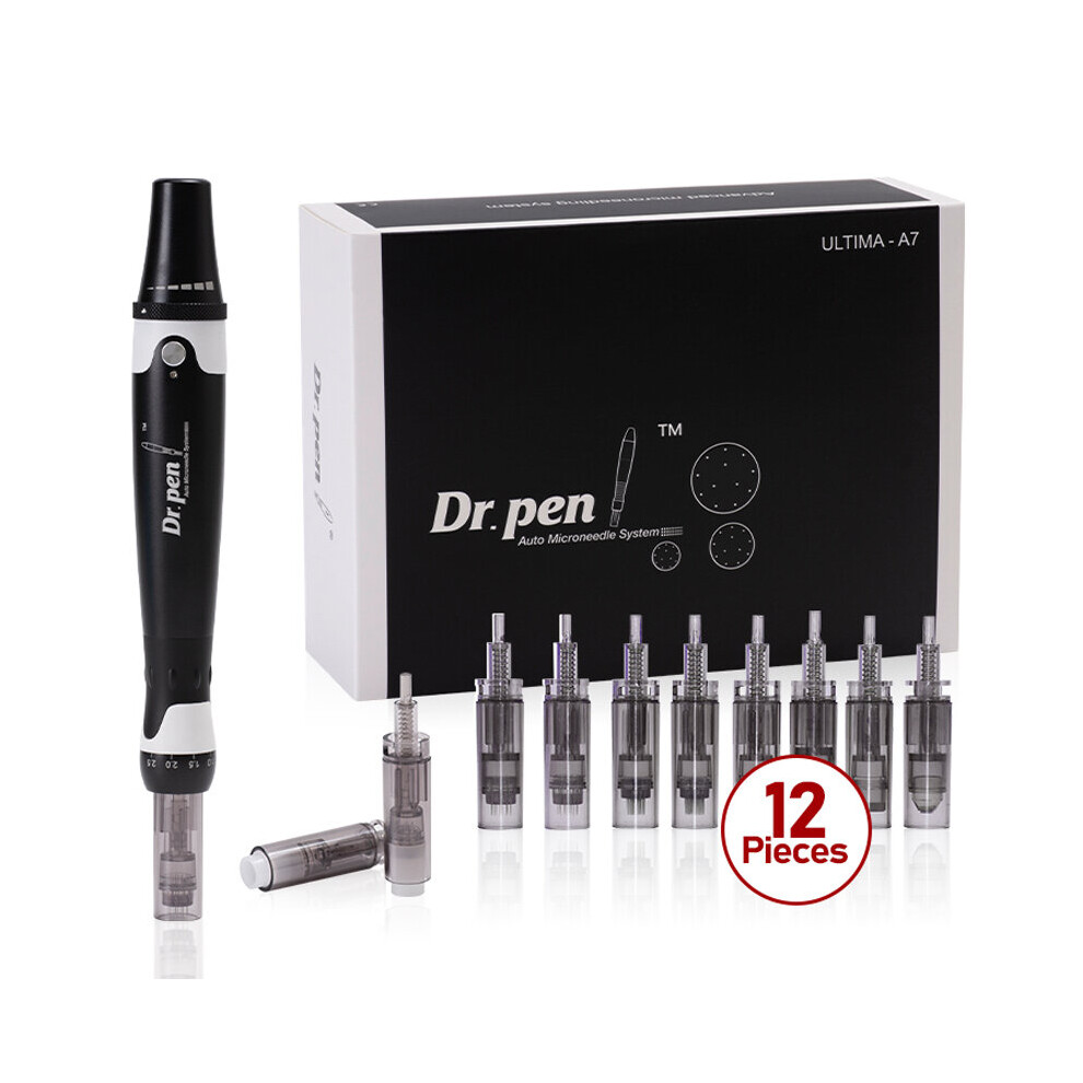 Dr. Pen A7 Derma Pen Microneedling Pen Skin Repair Kit 12pcs 12Pin Cartridges