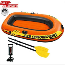 Intext Explorer Pro Inflatable Boat Three Person (244 x 117 x 36 cm)
