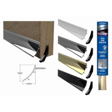 (BLACK) Stormguard Door Rain Water Weather Deflector Bar (914mm, 32mm)