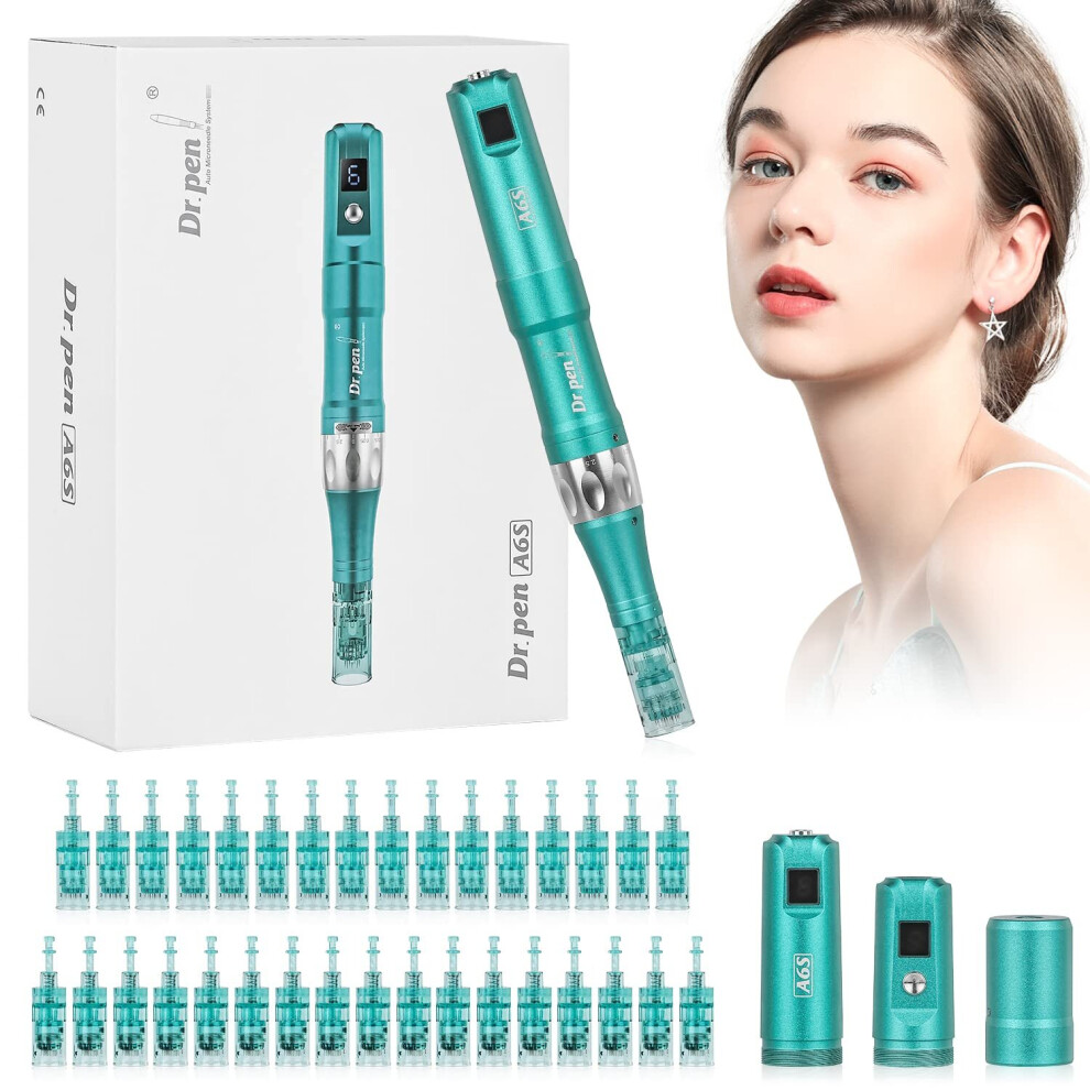Dr. Pen A6S Ultima Derma Auto Pen Microneedling Pens with 30pcs Pin Cartridges