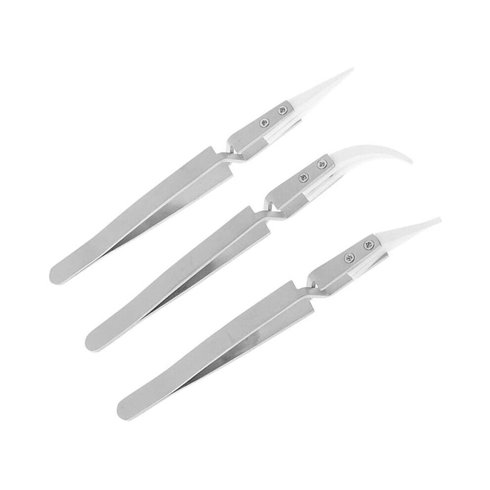 Antistatic Ceramic Tweezers Tweezers Inverted Tweezers Precision Heat Resistant Tweezers