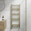 DuraTherm Heated Towel Rail Brushed Brass 1200 x 450mm Flat 1