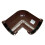 FloPlast Half Round Gutter 90° Bend, Brown 112mm 1