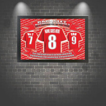 Barnsley The Tykes Football Shirt Personalised Picture Gift