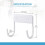 Ironing Board Hanger, Ironing Board Hook, Wall Mounted Holder, & Small Ironing Board ( White) 3