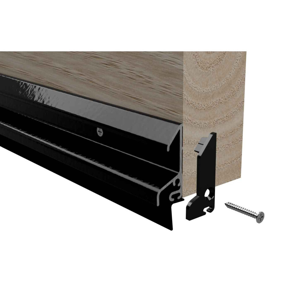 (BLACK) Stormguard XRD Door Rain Deflector Seal Water Weather Bar Drip