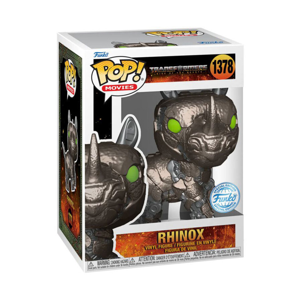 New Transformers Transformers: Rise Of The Beasts Rhinox Us Exc. Pop! Vinyl