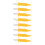 Appetito Corn Holders 8pcs (Yellow) 1