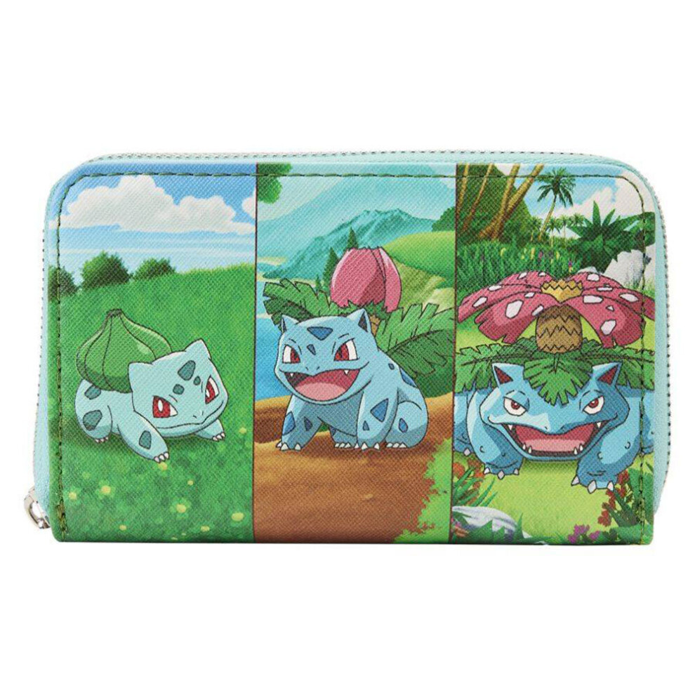 Pokemon Bulbasaur Evolution Zip Wallet