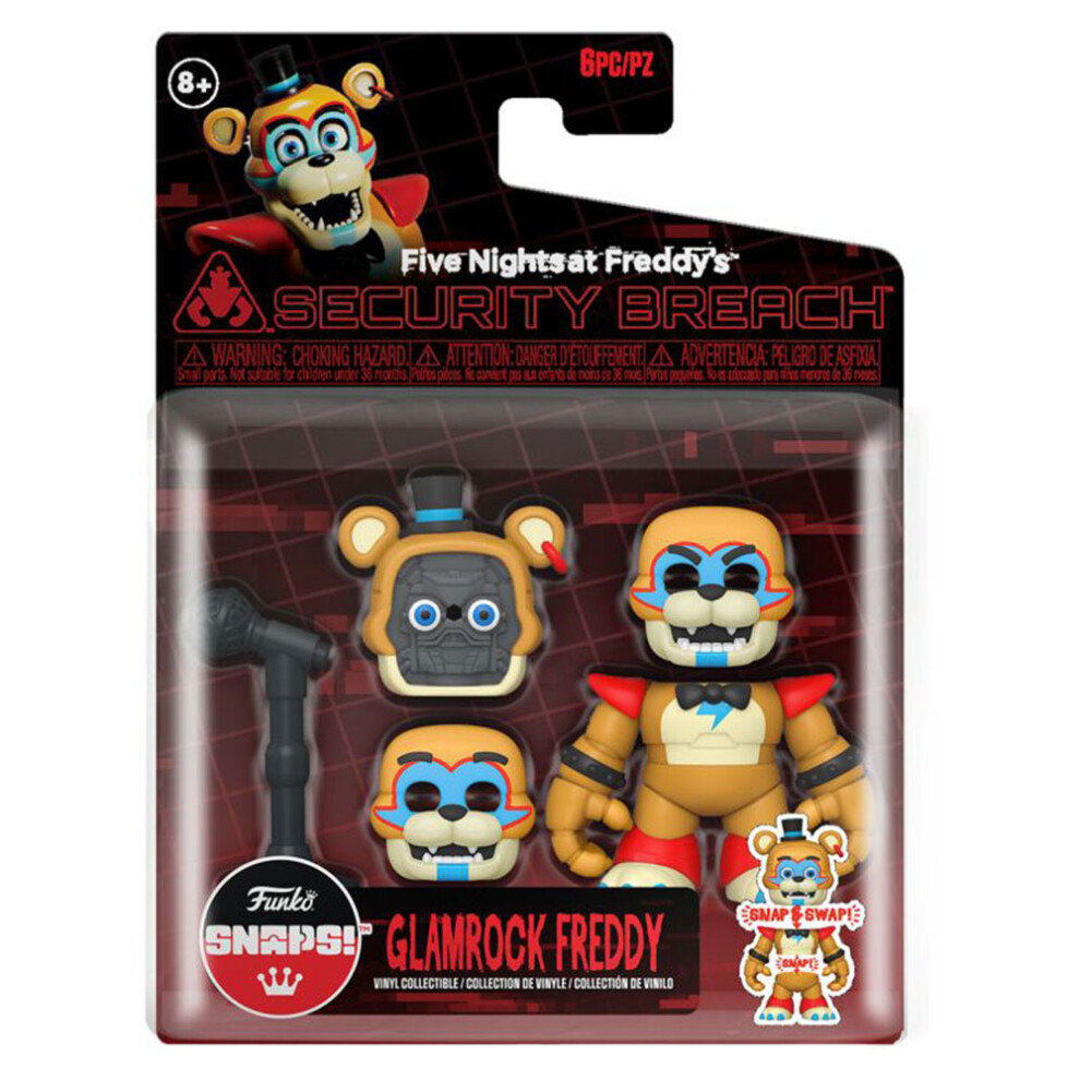 Five Nights at Freddy's Glamrock Freddy Snap Figure