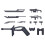 Bandai Bandai HG Amaim Warrior at Boardline Weapon Set 2 Model 1