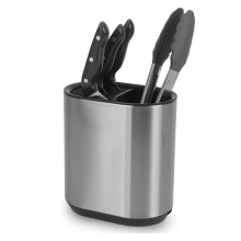 Stainless Steel Kitchen Knife Block and Utensils Holder