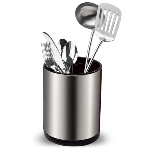 Deluxe Stainless Steel Rotating Utensil Holder