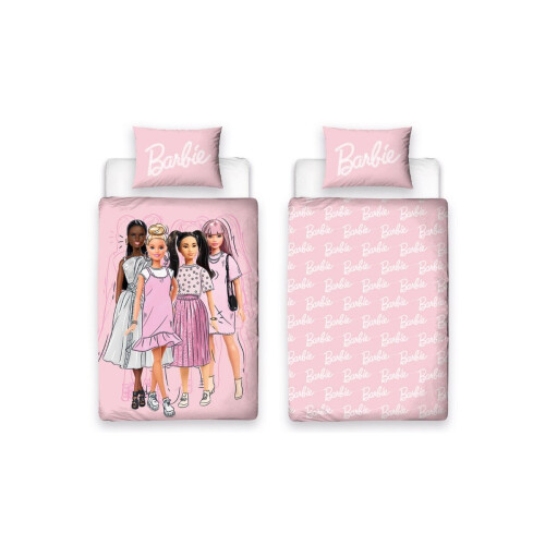 Barbie Barbie Figures Single Duvet Cover and Pillowcase Set 2