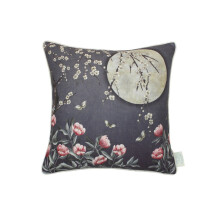 The Chateau by Angel Strawbridge Moonlight Cushion Midnight Blue