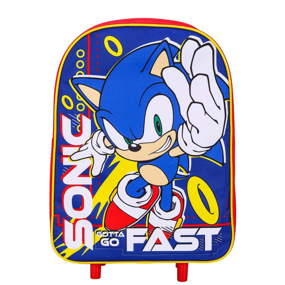 Sonic Gotta Go Fast Wheeled Trolley Bag