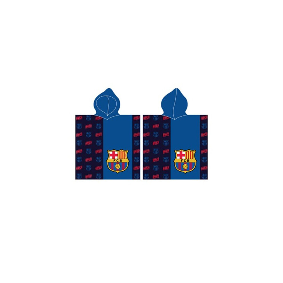 FC Barcelona Crest Hooded Towel Poncho