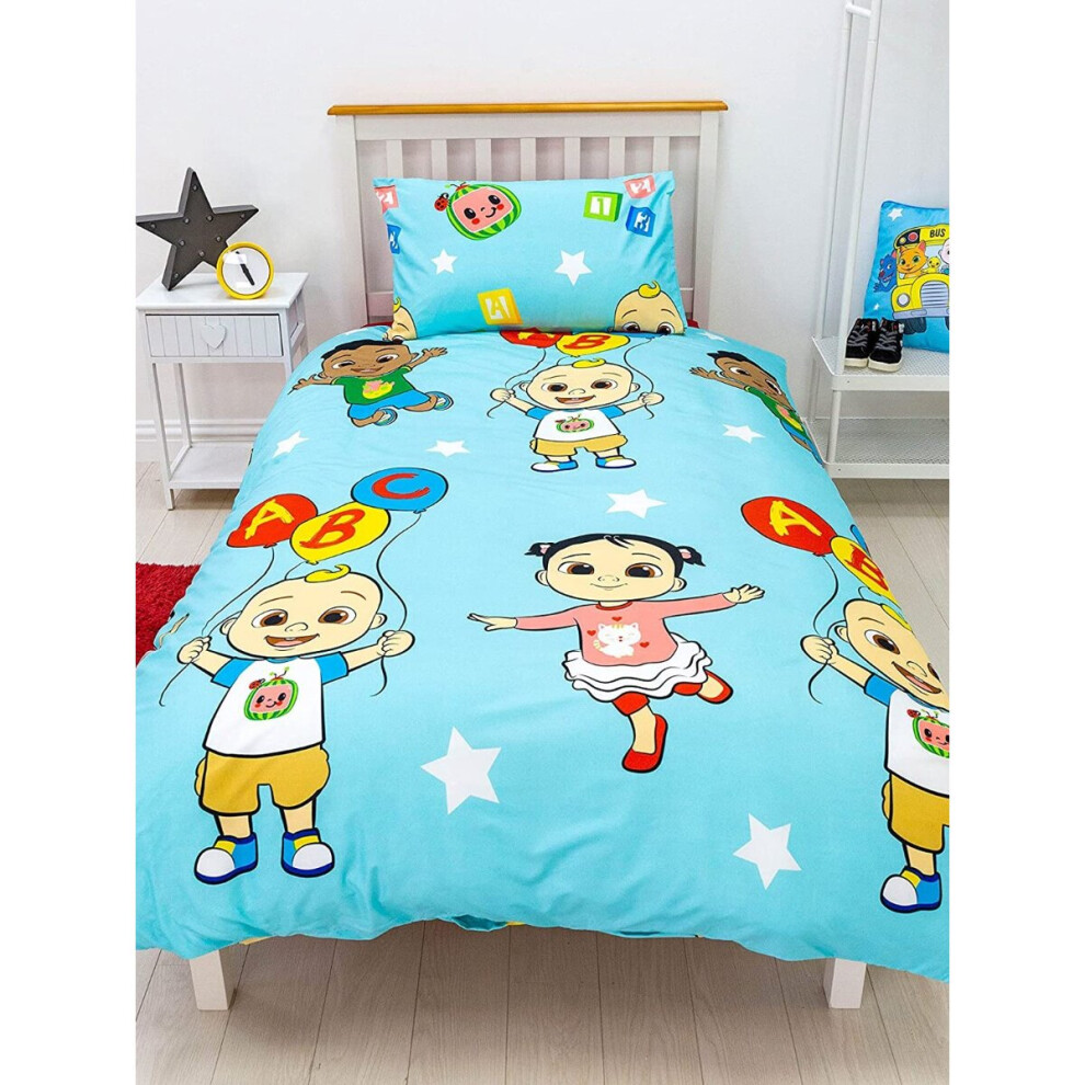 Cocomelon Friends Single Duvet Cover and Pillowcase Set