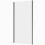 800mm Side Panel For Shower Enclosure 6mm Glass Black Semi-Frameless Modern 1