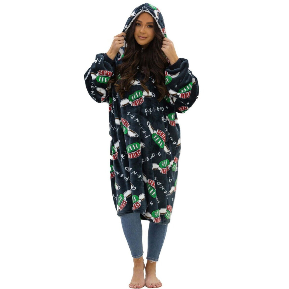 Friends Logo Wearable Hooded Fleece Blanket - Adult