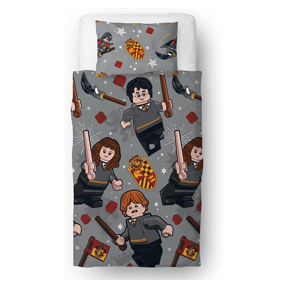 Harry Potter Lego Gryffindor Single Duvet Cover Set