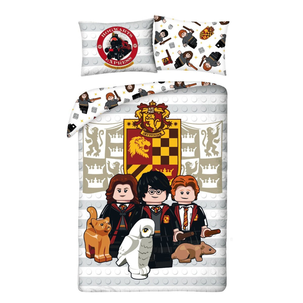 Harry Potter Lego 100% Cotton Single Duvet Cover - European Size