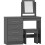 Nevada 4 Drawer Dressing Table Set - 3D Effect Grey 1