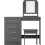 Nevada 4 Drawer Dressing Table Set - 3D Effect Grey 2