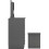 Nevada 4 Drawer Dressing Table Set - 3D Effect Grey 3