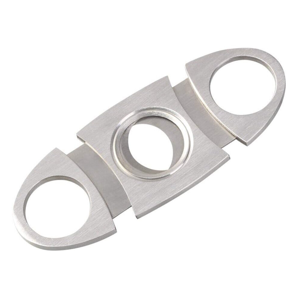 Yadong Stainless Steel Pocket Cigar Cutter With Double Guillotine Blades - Portable, Fits Most Cigars, Sharp And Easy Trim