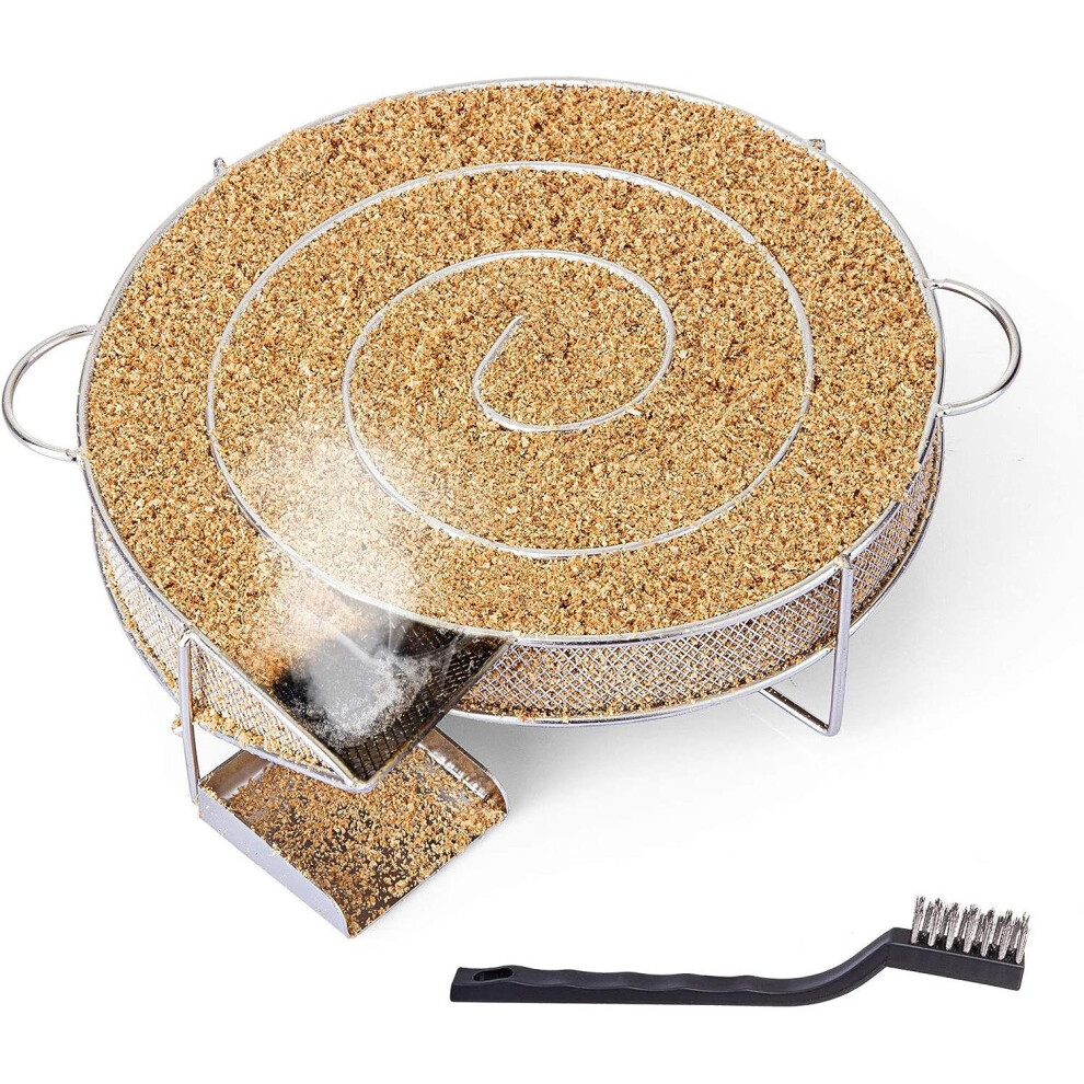 Cold Smoke Generator Stainless Steel Meat and Fish Smoker with Cleaning Brush