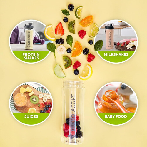 Active Personal Blender & Smoothie Maker 2 Portable Bottles (600ml) 2