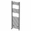 DuraTherm Heated Towel Rail Matt Black 1800 x 600mm Flat 4