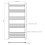 DuraTherm Heated Towel Rail Matt Black 1200 x 600mm Flat 3