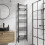 DuraTherm Heated Towel Rail Matt Black 1600 x 450mm Flat 2