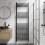 DuraTherm Heated Towel Rail Matt Black 1800 x 600mm Flat 1
