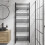 DuraTherm Heated Towel Rail Matt Black 1600 x 600mm Flat 1