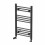 DuraTherm Heated Towel Rail Matt Black 750 x 450mm Flat 4