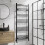 DuraTherm Heated Towel Rail Matt Black 1600 x 600mm Flat 2