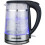 Electric Glass Kettle Burn proof Double layer 3000W 1.5L with Blue LED 2