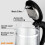 Electric Glass Kettle Burn proof Double layer 3000W 1.5L with Blue LED 7