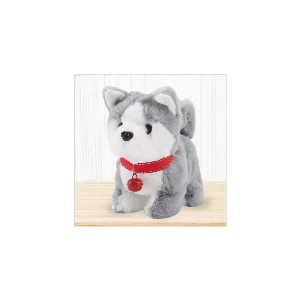 (Husky) Electric Plush Robot Pet Toy Simulation Smart Dog Called Walking Plush Toy