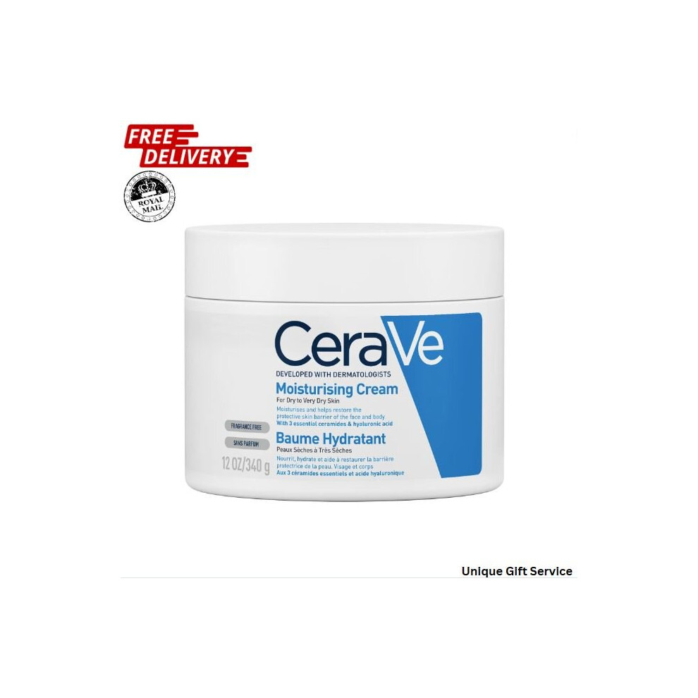 CeraVe Moisturising Cream to Very Dry Skin 340 g Acid and 3 Essential