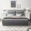 Costway 3 Drawers Bedside Table Wooden Nightstand Multi-Functional End Table 8
