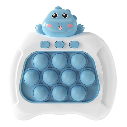 (  B# Blue Dinosaur) Early education game console Pop it Fidget toy fast push game decompression