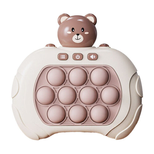 (  A# Bear (English version)) Early education game console Pop it Fidget toy fast push game decompression