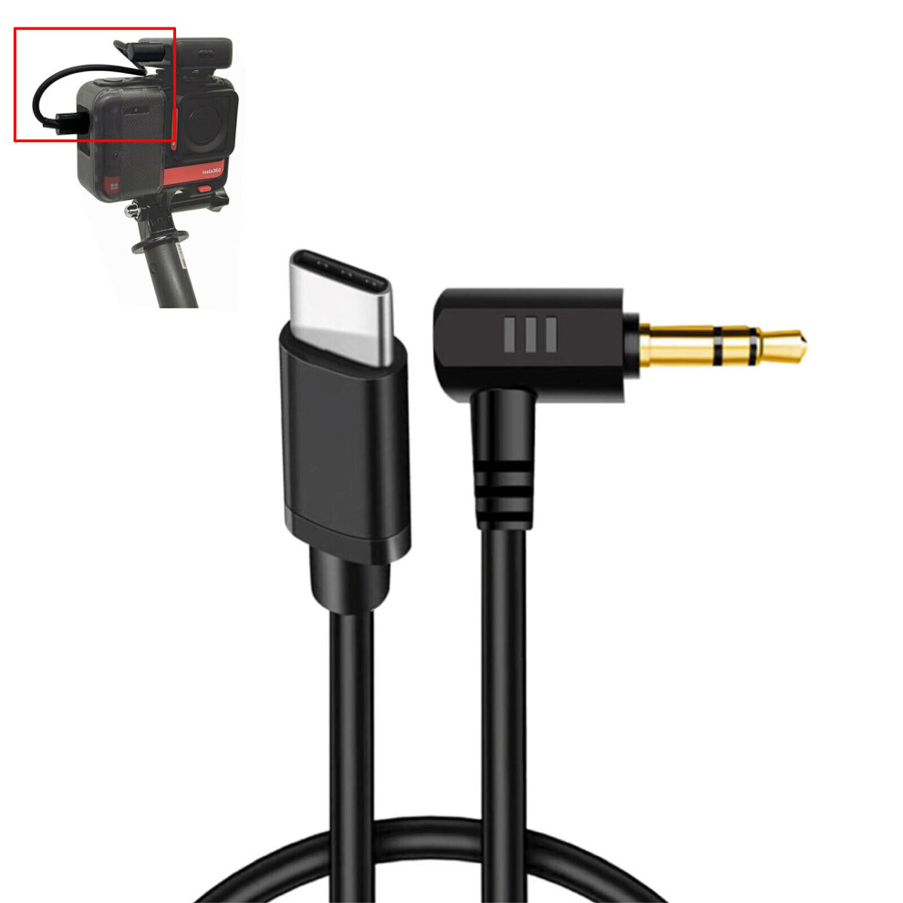 Microphone Audio Adapter Cable Accessories For Insta360 One R Action Camera