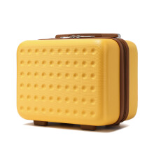 (13 Inch) 13/20/24/28Inch ABS Hard Shell Suitcase Set Travel 4 Wheels Cabin Hand Luggage - Yellow